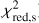$\chi _{{\rm{red,s}}}^2$