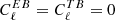 $ C^{EB}_\ell = C^{TB}_\ell = 0 $