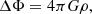 $$ \begin{aligned} \Delta \Phi =4\pi G\rho , \end{aligned} $$