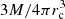 $ 3M/4\pi r_{\rm c}^3 $