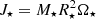 $ J_\star=M_\star R_\star^2 \Omega_\star $