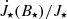 $ \dot{J}_\star(B_\star)/J_\star $