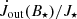 $ \dot{J}_{\mathrm{out}}(B_\star)/J_\star $