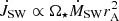 $ \dot{J}_{\mathrm{SW}}\propto\Omega_\star\dot{M}_{\mathrm{SW}}r_{\mathrm{A}}^2 $