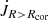 $ \dot{J}_{R > R_{\mathrm{cor}}} $
