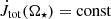 $ \dot{J}_{\mathrm{tot}}(\Omega_\star)=\mathrm{const} $