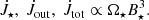 $$ \begin{aligned} \dot{J}_\star ,\ \dot{J}_{\rm out},\ \dot{J}_{\rm tot} \propto \Omega _\star B_\star ^3. \nonumber \end{aligned} $$