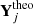 $ \mathbf{Y}^{\text{theo}}_{j} $