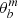 $ \theta^m_b $