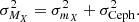 $$ \begin{aligned} \sigma _{M_X}^2 = {\sigma _{m_X}^2 + \sigma _{\rm Ceph}^2}. \end{aligned} $$