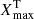 $ X_{\mathrm{max}}^{\mathrm{T}} $