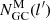 Mathematical equation: $ N^{\mathrm{M}}_{\mathrm{GC}}(l^{\prime}) $