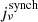$ j_{\nu}^\mathrm{synch} $