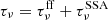 $ \tau_\nu = \tau^\mathrm{ff}_\nu + \tau^\mathrm{SSA}_\nu $