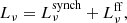 $$ \begin{aligned} L_\nu = L^\mathrm{synch} _\nu + L^\mathrm{ff} _\nu , \end{aligned} $$