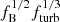 $ f_{\mathrm{B}}^{1/2} f_{\mathrm{turb}}^{1/3} $