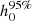 $ h_{0}^{95\%} $