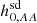 $ h_{0,AA}^{\mathrm{sd}} $