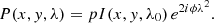 $$ \begin{aligned} P(x,{ y},\lambda ) = p I(x,{ y},\lambda _0) \, e^{2 i \phi \lambda ^2}. \end{aligned} $$