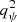 $ q_\psi^2 $