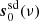 $ \boldsymbol{s}_0^\mathrm{sd}(\nu) $