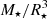 $ M_\star/R_\star^3 $