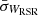 $ \bar{\sigma}_{W_\text{RSR}} $