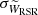 $ \sigma_{\widetilde{W}_{\text{RSR}}} $