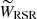 $ \widetilde{W}_{\text{RSR}} $