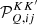 $ \mathcal{P}^{KK^\prime}_{Q,ij} $