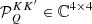 $ \mathcal{P}^{KK^\prime}_{Q} \in \mathbb{C}^{4\times 4} $