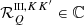 $ \mathcal{R}^{{\scriptscriptstyle \mathrm{III}},KK^\prime}_Q \in \mathbb{C} $
