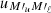 $ u_{M\prime_{u} M\prime_{\ell}} $