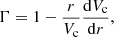 $$ \begin{aligned} \Gamma =1-\frac{r}{V_{\rm c}}\frac{\mathrm{d}V_{\rm c}}{\mathrm{d}r}, \end{aligned} $$