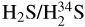 ${{{{\rm{H}}_2}} \mathord{\left/ {\vphantom {{{{\rm{H}}_2}} {{\rm{H}}_2^{34}{\rm{S}}}}} \right. \kern-\nulldelimiterspace} {{\rm{H}}_2^{34}{\rm{S}}}}$