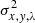 $ \sigma^2_{x,y,\lambda} $