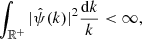 $$ \begin{aligned} \int _{\mathbb{R} ^{+}} |\hat{\psi }(k)|^2 \frac{\mathrm{d}k}{k} < \infty , \end{aligned} $$
