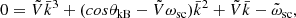 $$ \begin{aligned} 0 = \tilde{V}\bar{k}^3 + (cos\theta _{\rm kB} - \tilde{V}\omega _{\rm sc})\bar{k}^2 + \tilde{V}\bar{k} - \tilde{\omega }_{\rm sc}, \end{aligned} $$