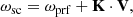 $$ \begin{aligned} \omega _{\rm sc} = \omega _{\rm prf} + \mathbf K \cdot \mathbf V , \end{aligned} $$