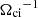 $ {\Omega_{\mathrm{ci}}}^{-1} $