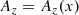 $$ \begin{aligned} A_z = A_z(x) \end{aligned} $$