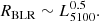 $$ \begin{aligned} R_{\rm BLR}\sim L^{0.5}_{5100}. \end{aligned} $$