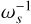 $\omega _s^{ - 1}$