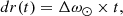 $$ \begin{aligned} dr(t)=\Delta \omega _{\odot } \times t, \end{aligned} $$