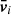 $ \boldsymbol{\bar{v}}_{i} $