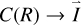 $C\left( R \right) \to $