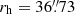 $ r_{\mathrm{h}}=36{{\overset{\prime\prime}{.}}}73 $