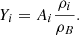 $$ \begin{aligned} Y_i= A_i \frac{\rho _i}{\rho _B} . \end{aligned} $$