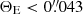 $ \Theta_{\mathrm{E}} < 0{{\overset{\prime\prime}{.}}}043 $