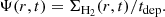 $$ \begin{aligned} \Psi (r,t)=\Sigma _{\mathrm{H}_{2}}(r,t)/t_{\rm dep}. \end{aligned} $$